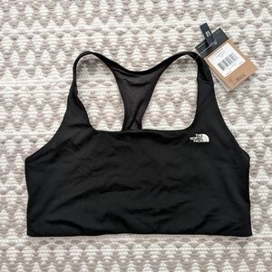 North Face black sports bra